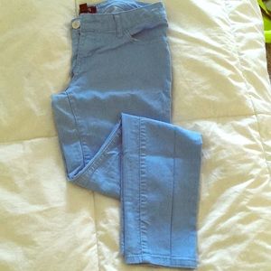 F21 Premium Denim Powder Blue Skinny Jeans
